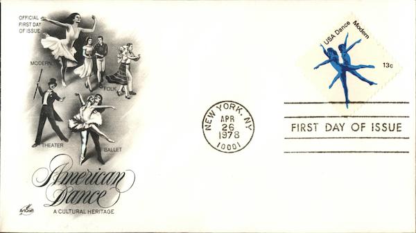 American Dance - A Cultural Heritage First Day Covers