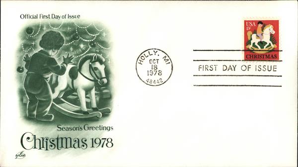 Season's Greetings Christmas 1978 First Day Covers