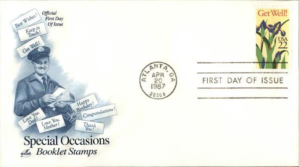 Special Occasions Booklet Stamps First Day Covers