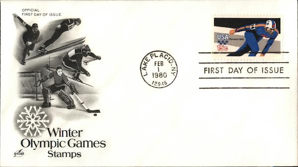 Winter Olympic Games Stamps First Day Covers