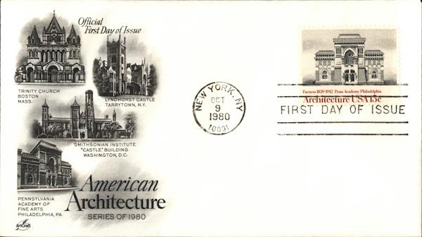 American Architecture series of 1980 First Day Covers