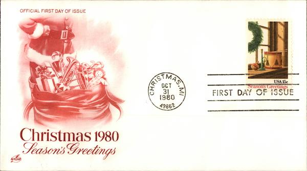 Christmas 1980: Seasons Greetings First Day Covers