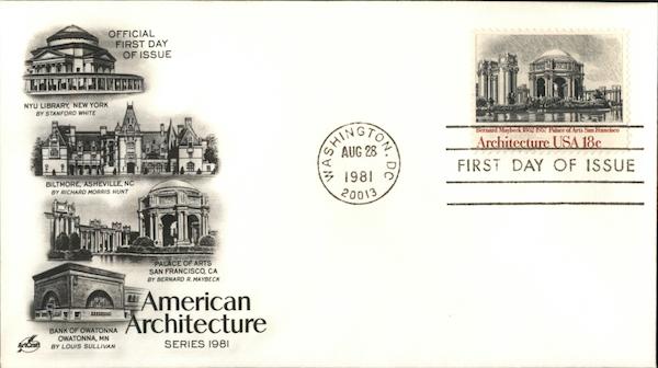 American Architecture Series 1981 First Day Covers