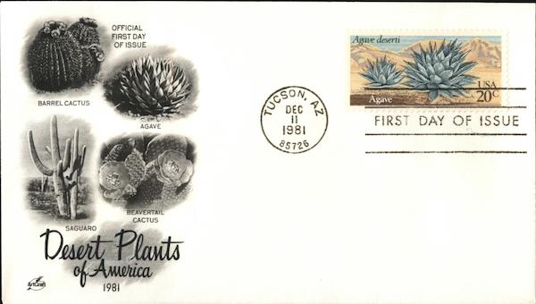 Desert Plants of America 1981 First Day Covers