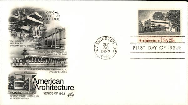 American Architecture Series of 1982 First Day Covers