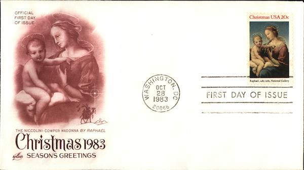 Christmas 1983 First Day Covers