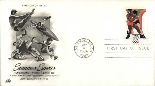 Summer Sports, 1984 Summer Olympics First Day Covers