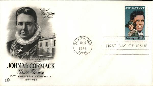 John McCormack Irish Tenor 100th Anniversary of his Birth 1884 - 1984