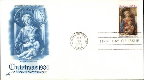 Christmas 1984 First Day Covers