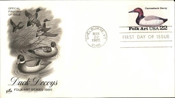 Duck Decoys - Folk Art Series 1985 First Day Covers