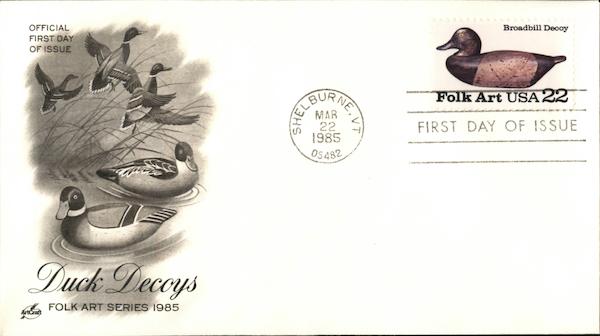 Duck Decoys - Folk Art Series 1985 First Day Covers
