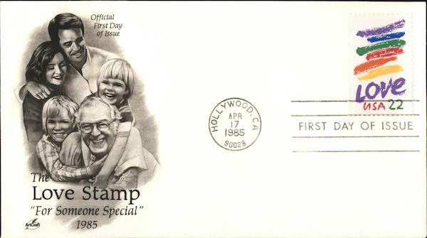 The Love Stamp For Someone Special 1985 First Day Covers