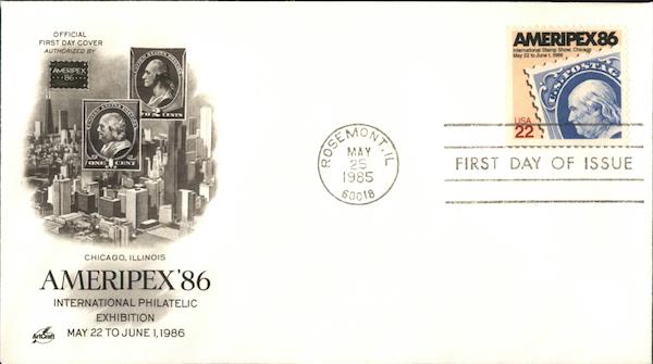 Ameripex ' 86 International Philatelic Exhibition May 22 to June 1986