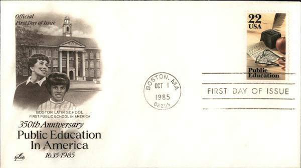 350th Anniversary of Public Education in America First Day Covers