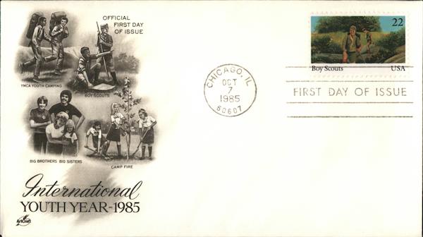 International Youth Year, 1985 First Day Covers