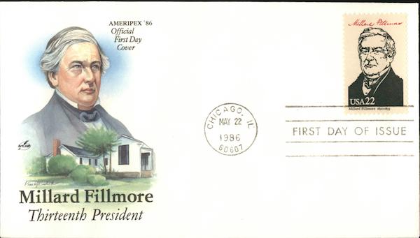 Millard Fillmore First Day Covers