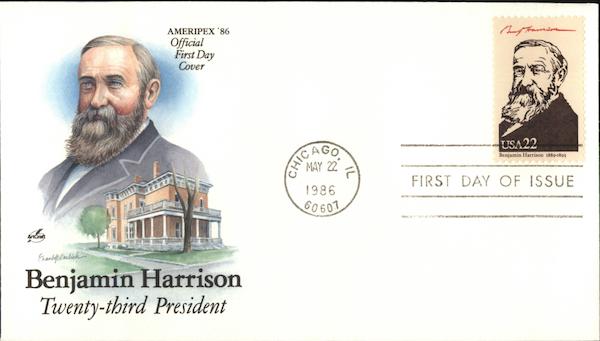 Ameripex '86 - Benjamin Harrison - Twenty-third President