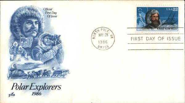 Polar Explorers 1986 First Day Covers