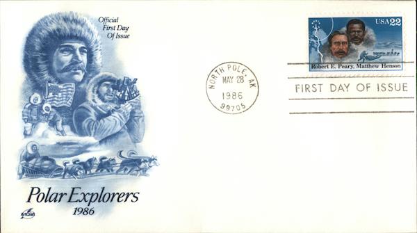 Polar Explorers 1986 First Day Covers