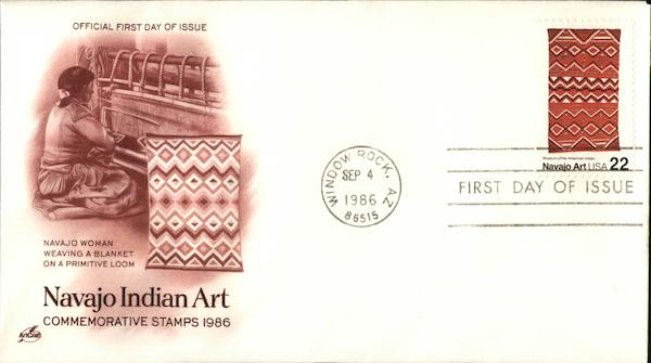 Navajo Indian Art First Day Covers