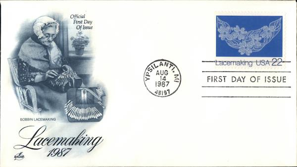Lacemaking 1987 First Day Covers
