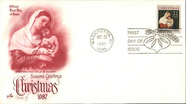 Christmas 1987 - Season's Greetings Madonna and Child by Moroni