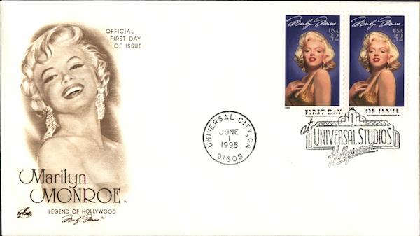 Marilyn Monroe Legend of Hollywood 1995 First Day Covers
