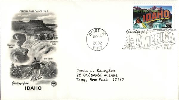 Greetings from Idaho First Day Covers