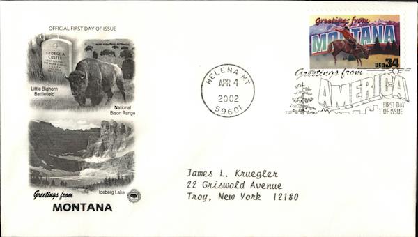 Greetings From Montana First Day Covers