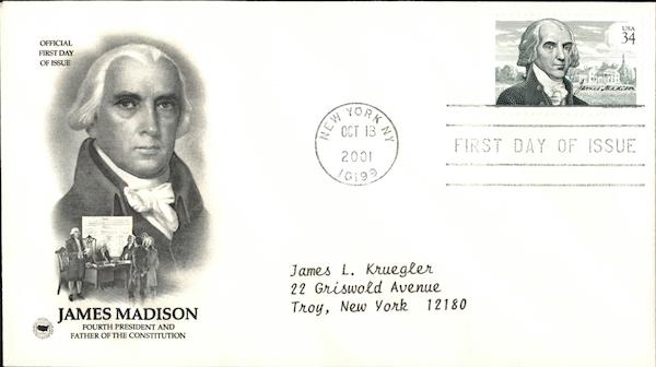 James Madison Fourth President and Father of the Constitution