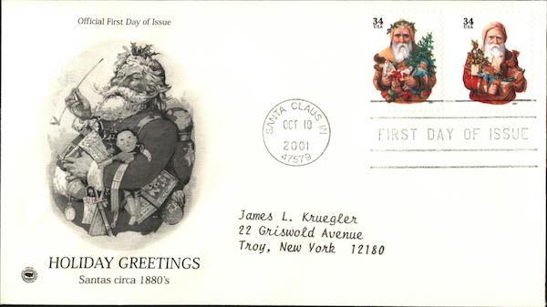 Holiday Greetings First Day Covers
