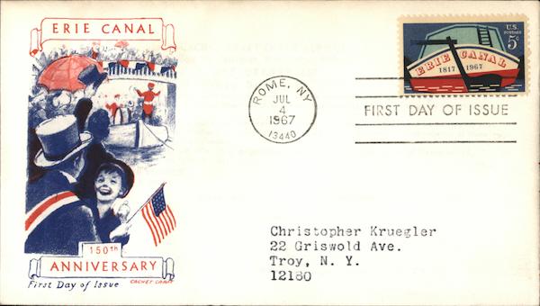Erie Canal 150th Anniversary 1817 - 1967 First Day Covers