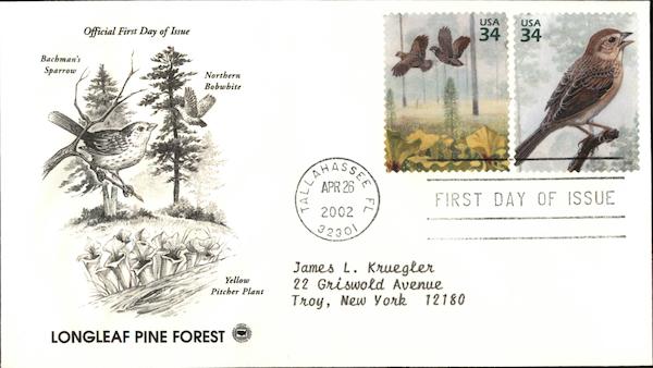Longleaf Pine Forest First Day Covers