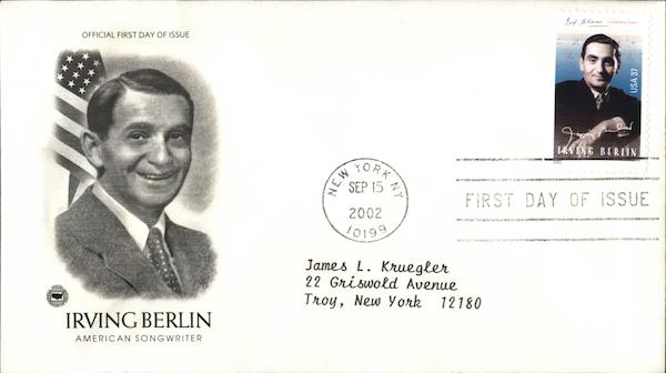 Honoring Irving Berlin First Day Covers