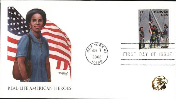 Real Life American Heroes: Average Woman 9/11 First Day Covers