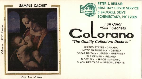 Colorano Silk Cachet First Day Covers