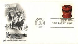 American Folk Art Series - 1979 Pennsylvania Toleware First Day Cover