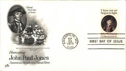 Honoring John Paul Jones American Revolution, Naval Hero First Day Cover