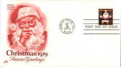 Christmas 1979 Season's Greetings "Jolly Old Santa Claus" First Day Cover