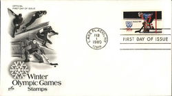 Winter Olynmpic Games Stamps - Lake Placid, 1980 First Day Cover