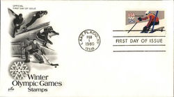 Winter Olympic Games Stamps First Day Cover