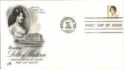 Honoring Dolley Madison First Day Cover
