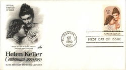 Helen Keller Centennial First Day Cover