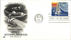 United States Space Accomplishments Benefiting Mankind First Day Cover