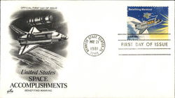 Celebrating United States Space Accomplishments First Day Cover