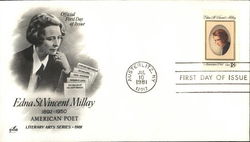 Literary Arts Series - 1981 - Edna St. Vincent Millay 1892 -1950 American Poet First Day Cover
