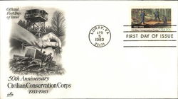 50th Anniversary Civilian Conservation Corps First Day Cover