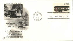 Early American Streetcars First Day Cover