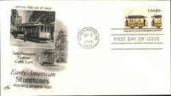 Early American Streetcars - 1983 First Day Cover