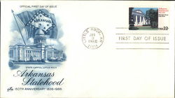 Arkansas Statehood, 150th Anniversary, 1836-1986 First Day Cover